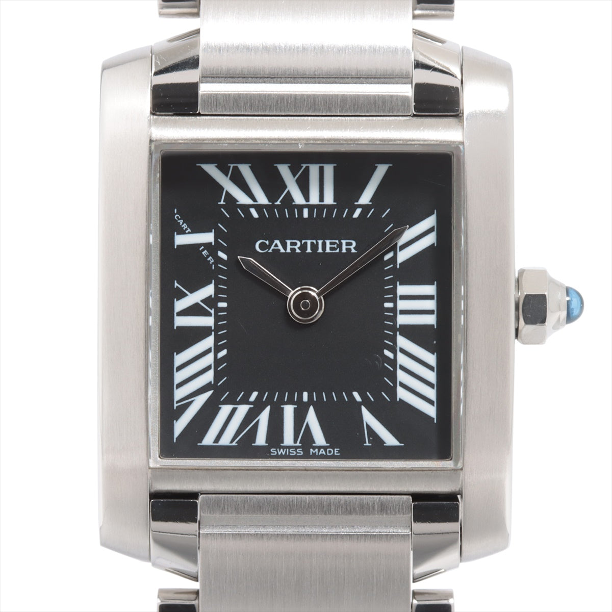 Cartier Tank Francaise  Limited to Asia W51026Q3 SS QZ Black-Face