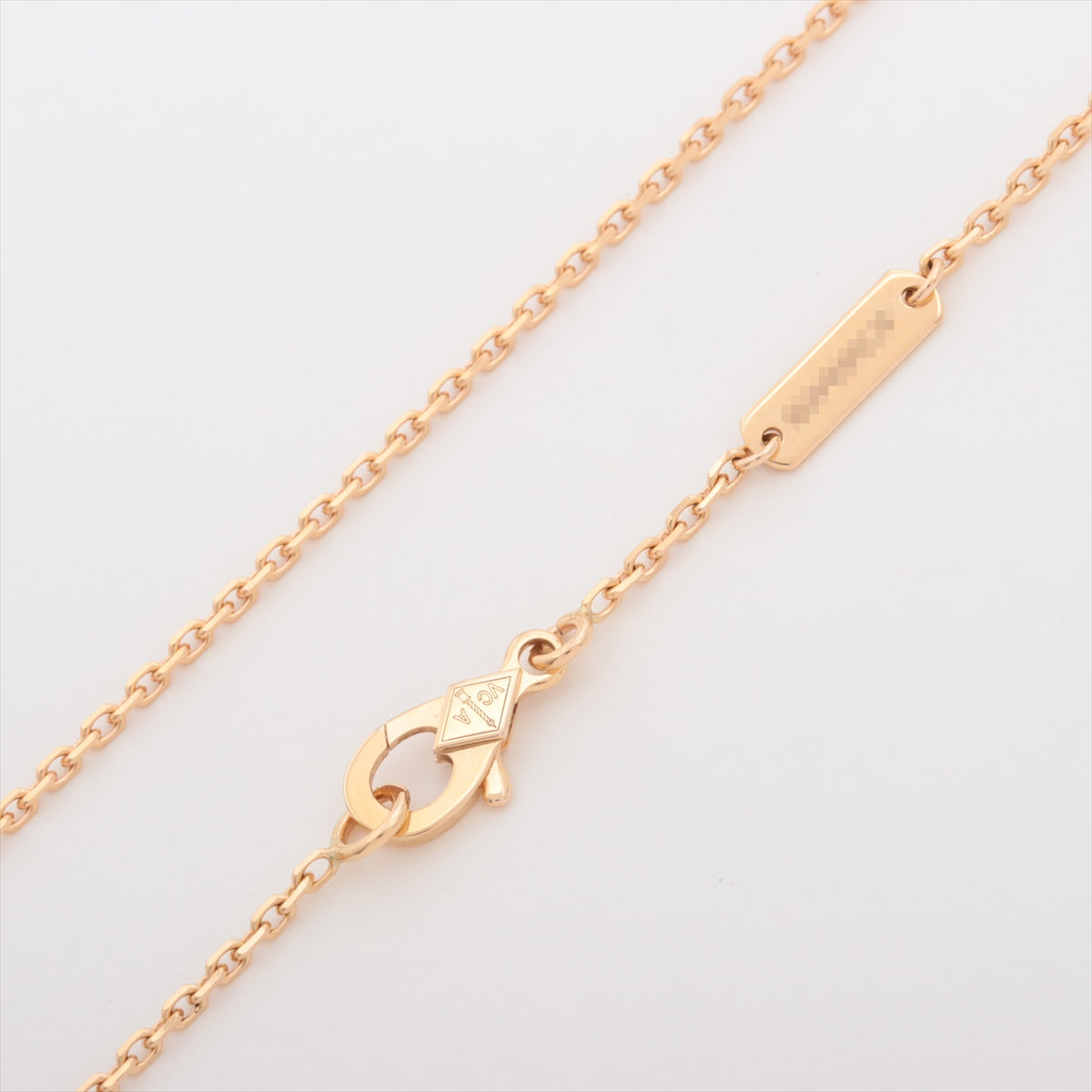 Van Cleef & Arpels Vintage Alhambra Rhodonite diamond Necklace 750(PG) 6.3g Limited to the 2021 holiday season