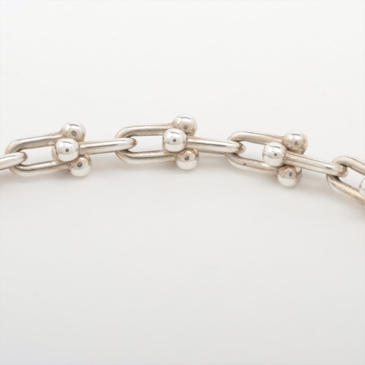 Tiffany Hardware Micro Link Bracelet 925 6.7g Silver
