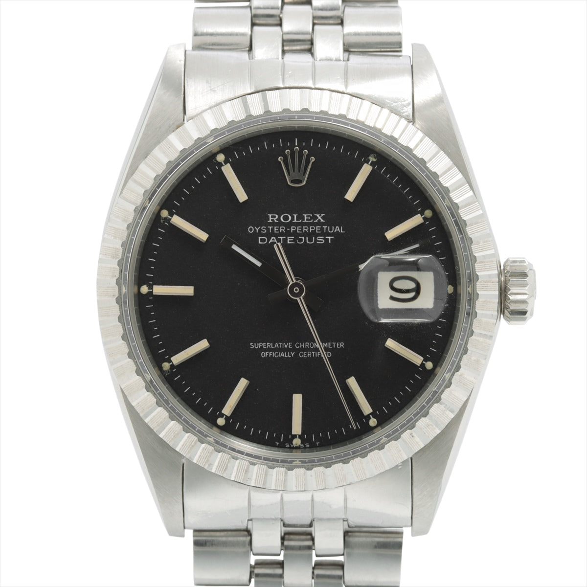 Rolex Datejust 1603 SS AT Black-Face Red Eye