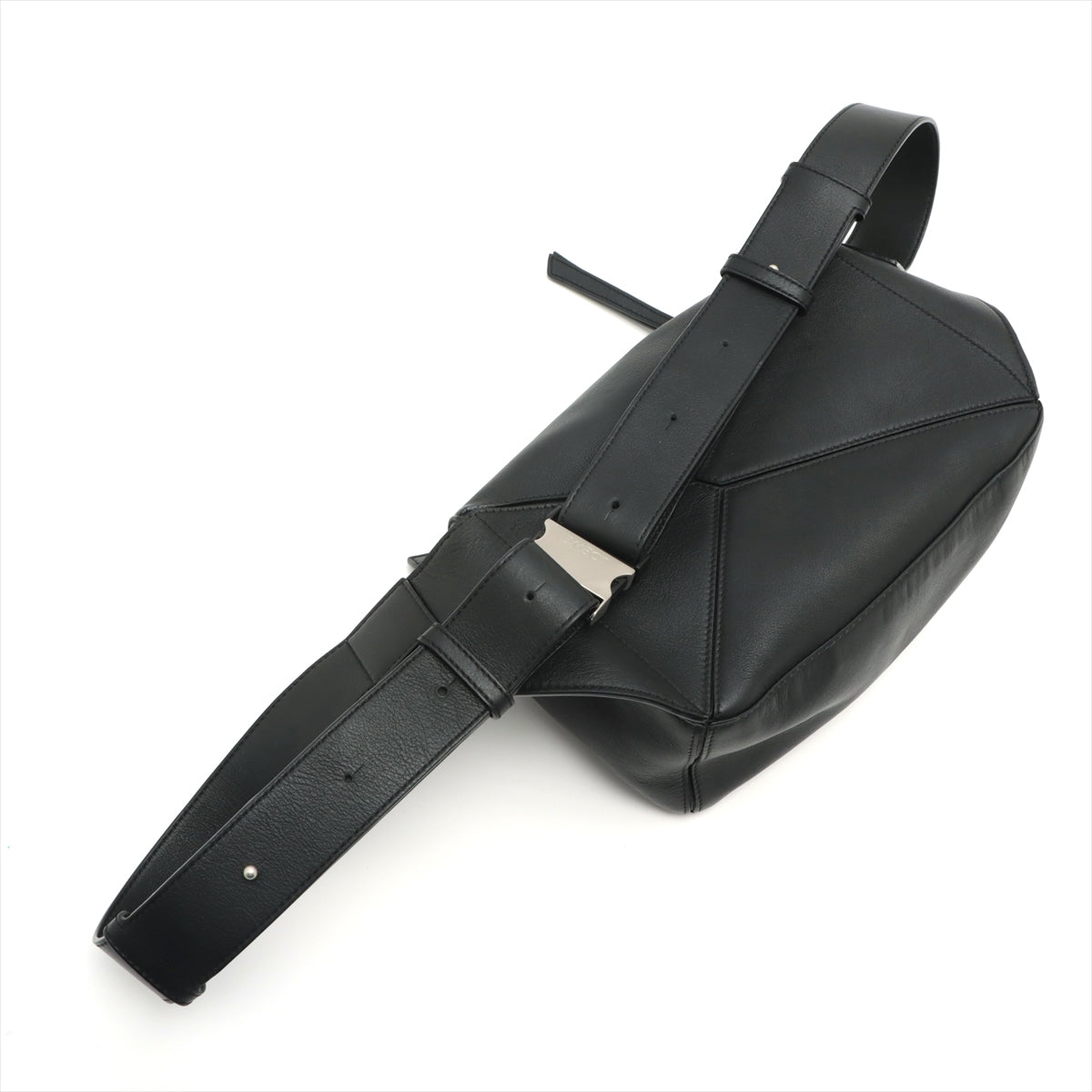 Loewe Puzzle Bum bag Leather Sling backpack Black