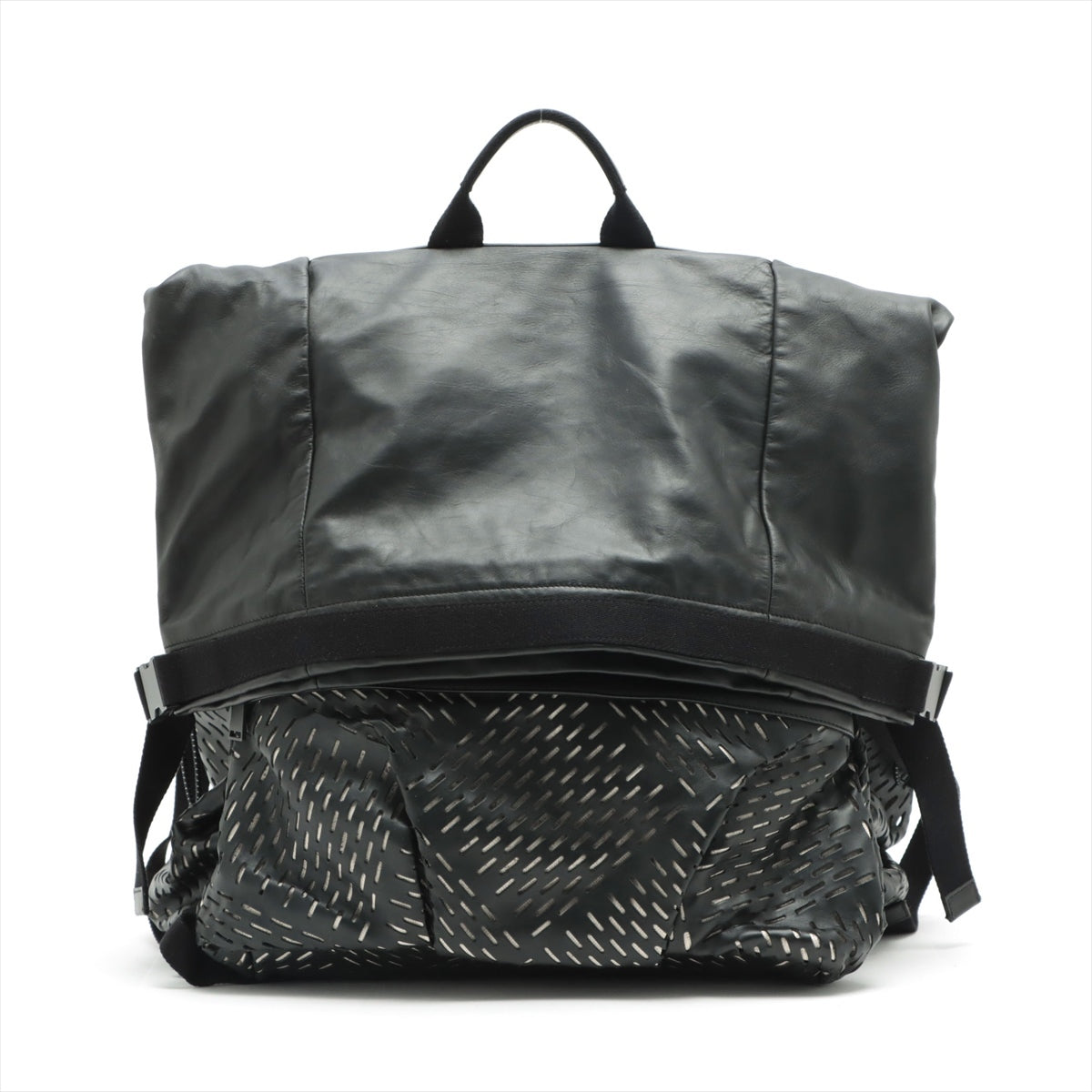 Bottega Veneta Leather Backpack Black