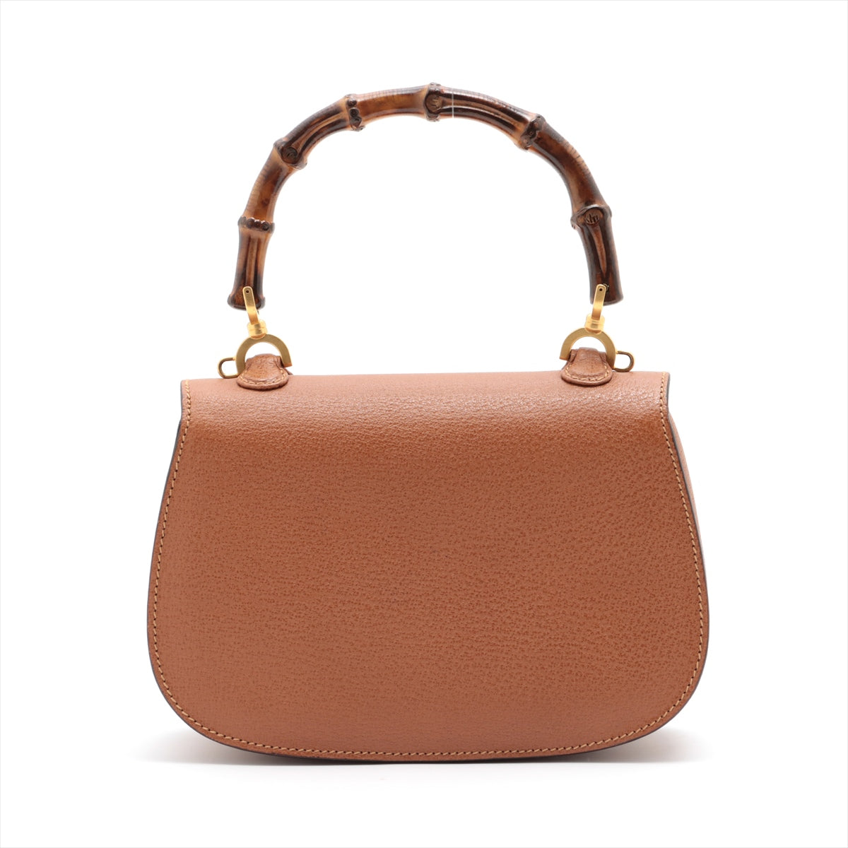 Gucci Vintage Bamboo Leather 2way handbag Brown