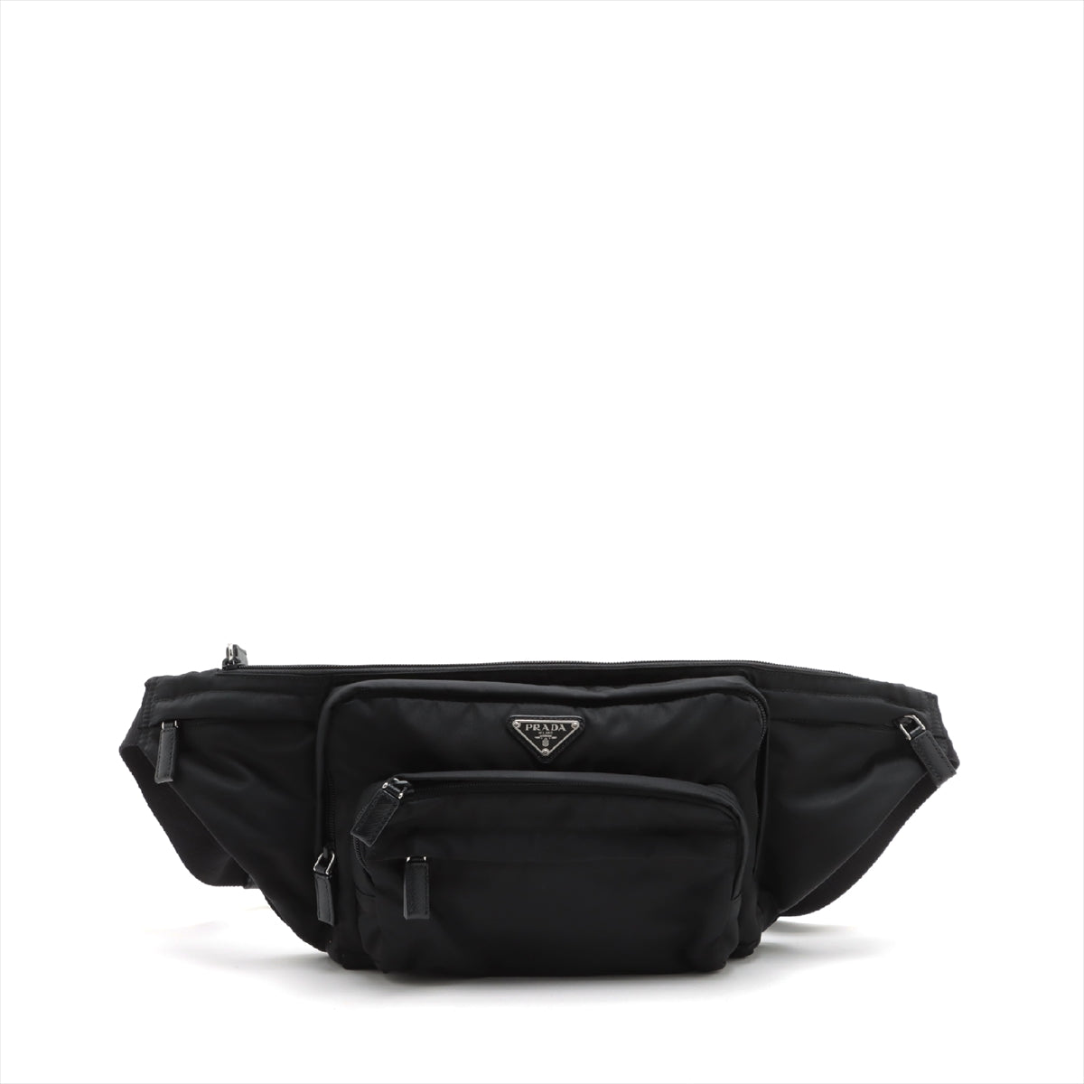 Prada Tessuto Nylon & leather Sling backpack Black