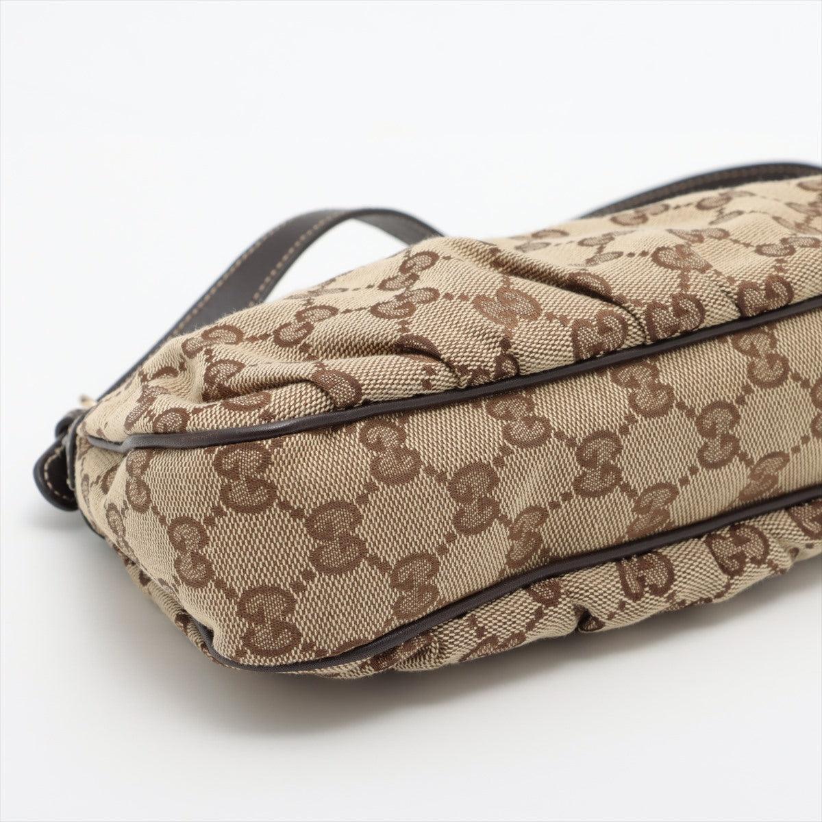 Gucci GG Canvas Canvas & leather One shoulder bag Beige 245938