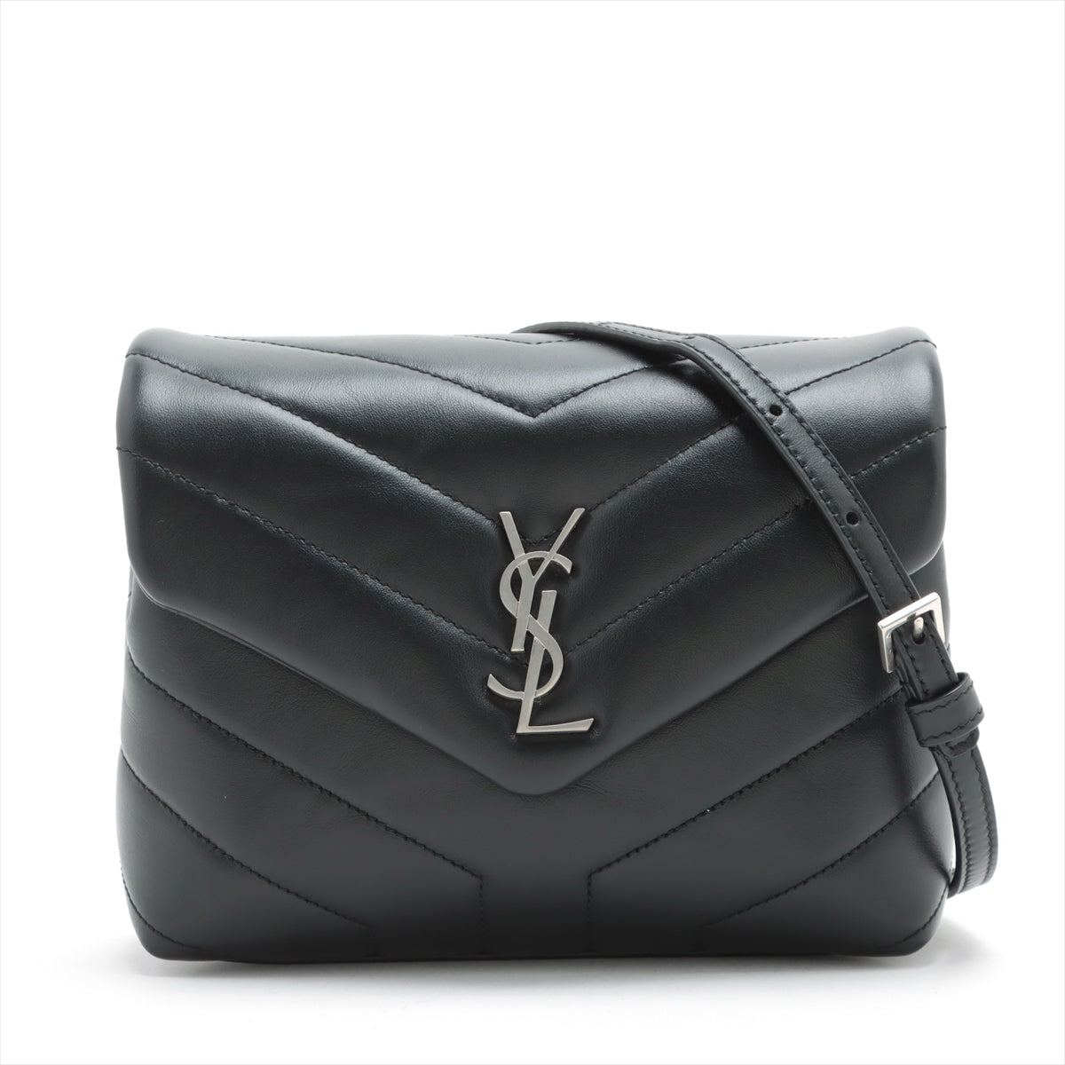 Saint Laurent Paris Lulu Leather Shoulder bag Black 678401