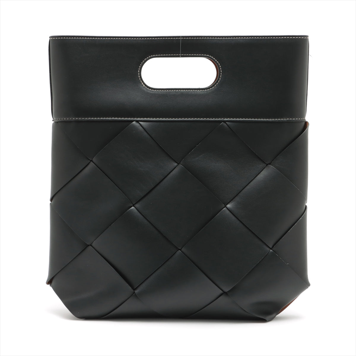BOTTEGA VENETA INTRECCIATO Leather Shoulder Bag Black - Allu USA