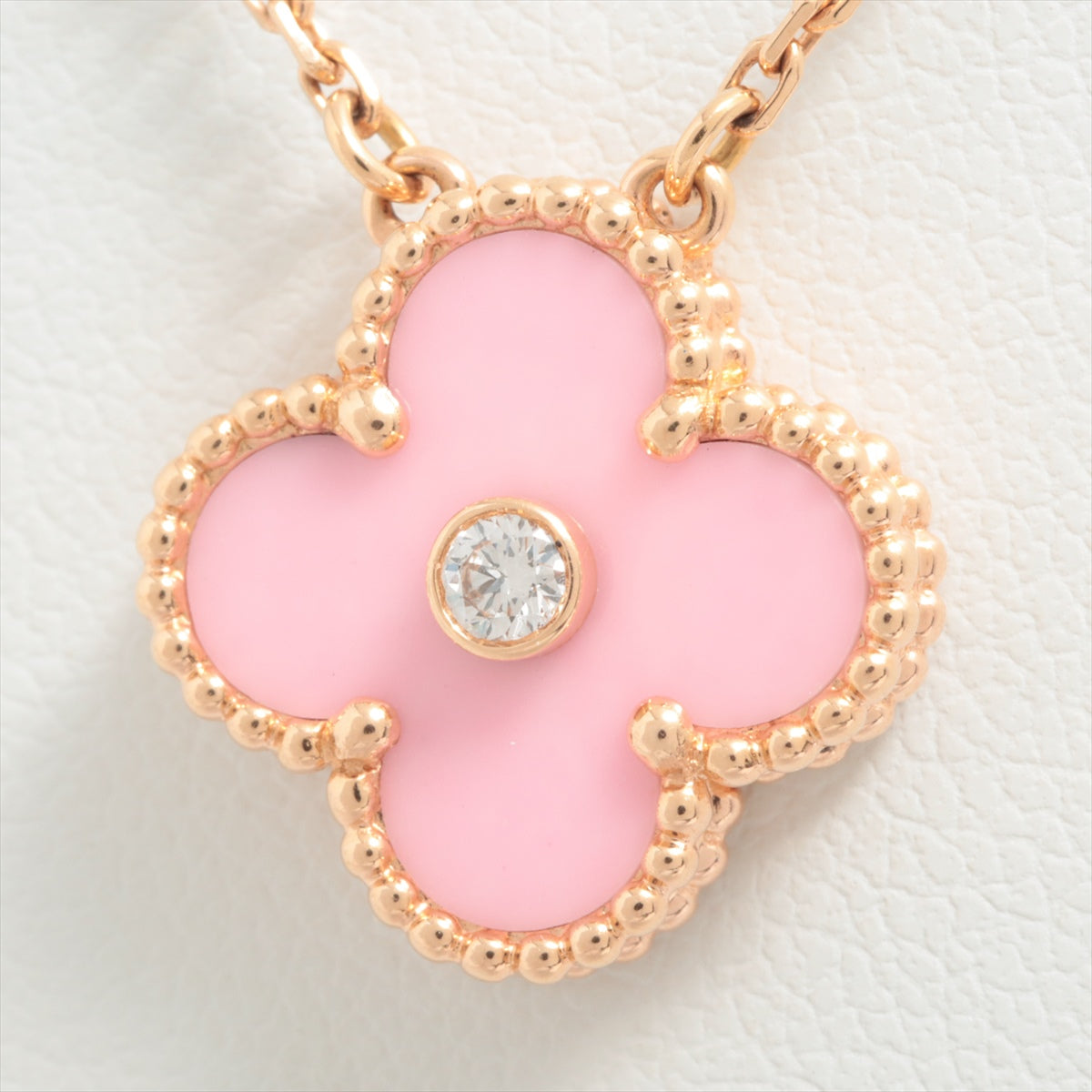 Van Cleef & Arpels Van Cleef & Arpels Vintage Alhambra Necklace Diamond  VCARP2R300 K18PG Pink Gold 290491 | Grailed