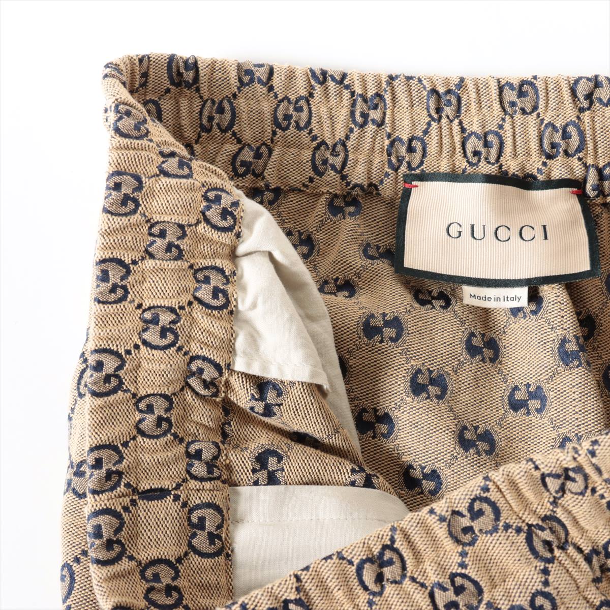 Gucci GG Canvas Cotton & polyester Pants 44 Men's Beige  658090