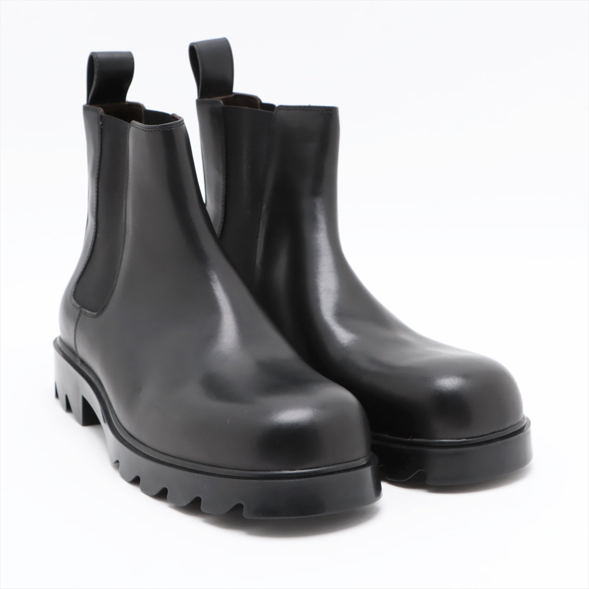 Bottega Veneta Leather Side Gore Boots 44 1/2 Men's Black There is a bag