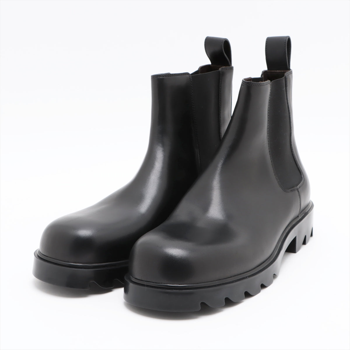 Bottega Veneta Leather Side Gore Boots 44 1/2 Men's Black There is a bag