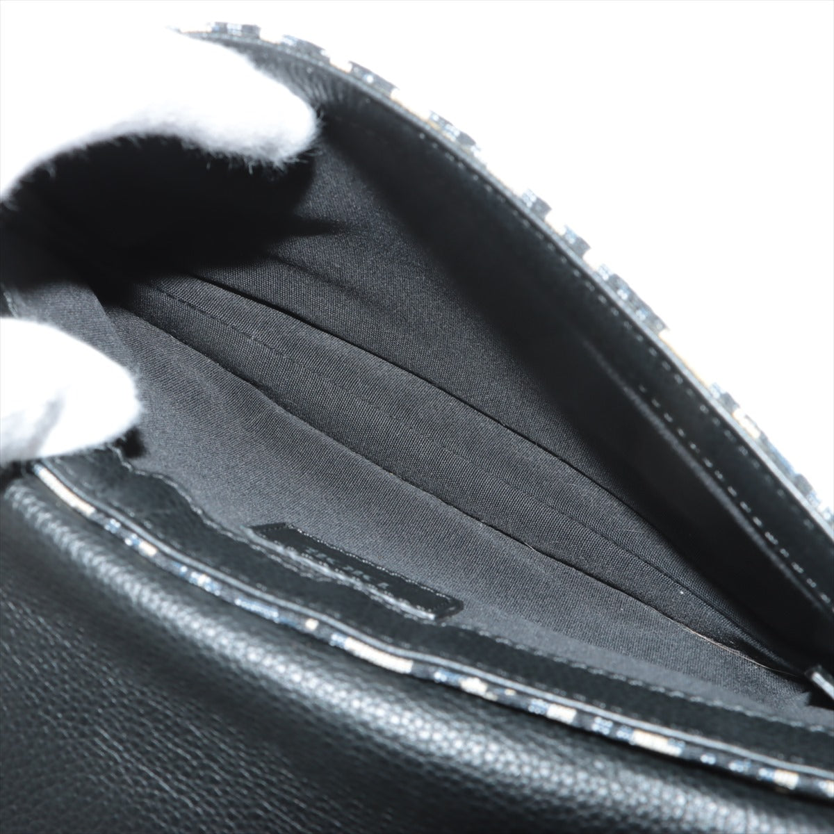 Christian Dior Trotter Saddle Canvas & leather Sling backpack Navy blue