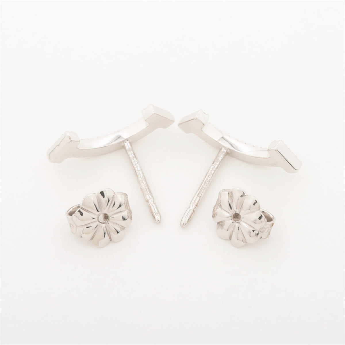 Tiffany T Smile diamond Piercing jewelry 750(WG) 1.7g Bullion scuffs