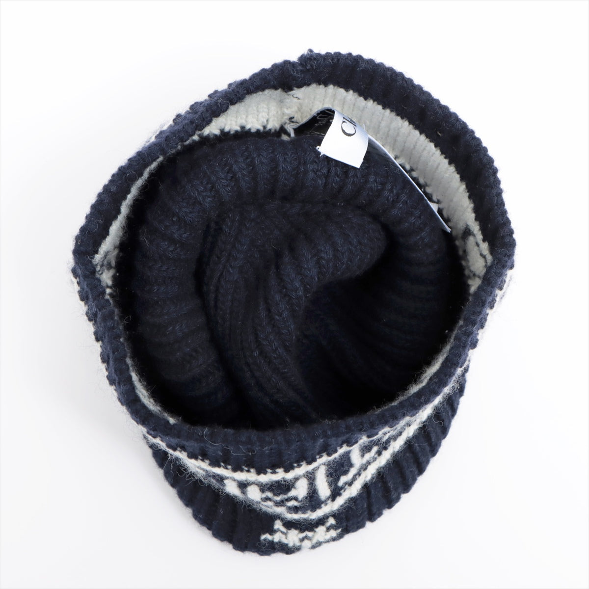 DIOR Knit cap Wool & cashmere Navy blue