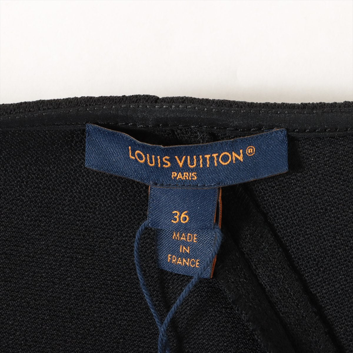 Louis Vuitton 23AW Polyester Sleeveless dress 36 Ladies' Black  1ABS3T RW232W one-shoulder