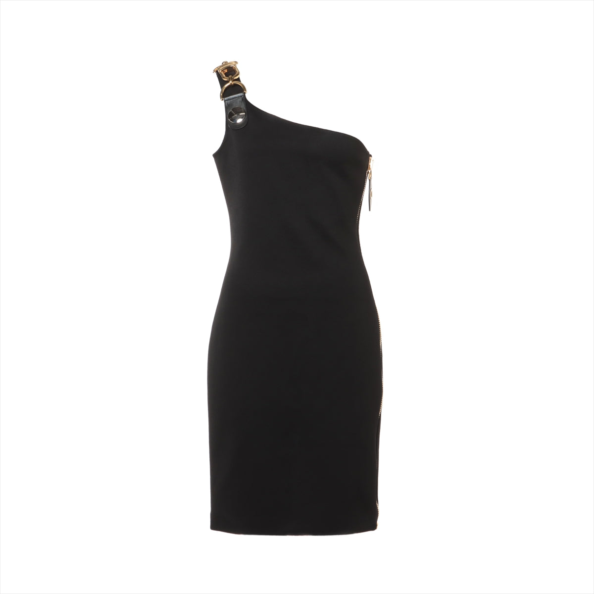 Louis Vuitton 23AW Polyester Sleeveless dress 36 Ladies' Black  1ABS3T RW232W one-shoulder
