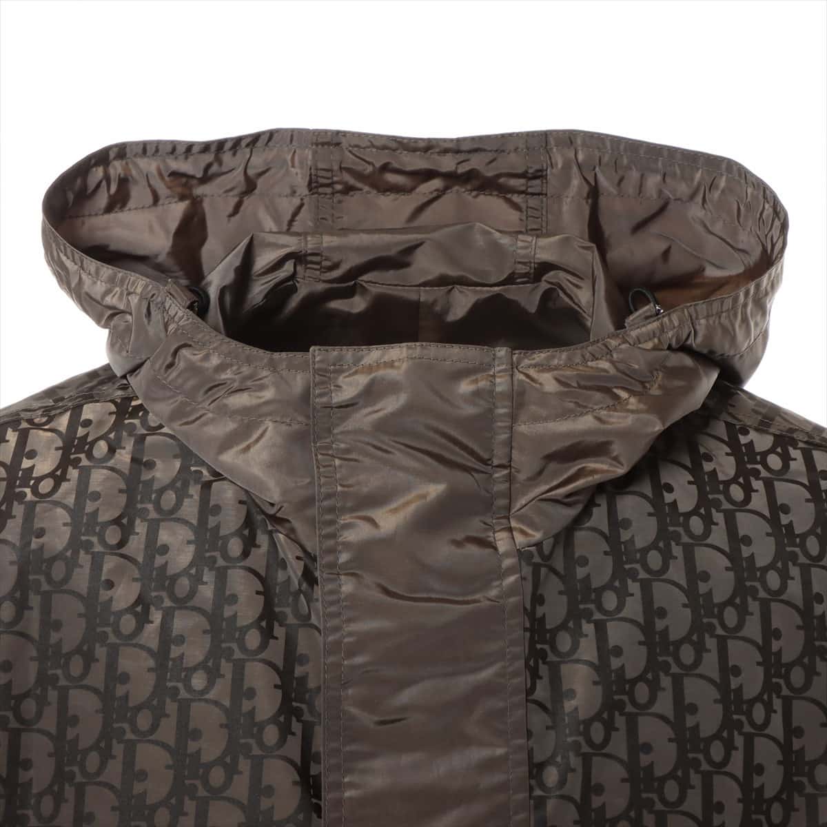 DIOR Oblique 21AW Polyester & nylon Blouson 50 Men's Khaki  hooded hoodie Jacket 193C401A5149