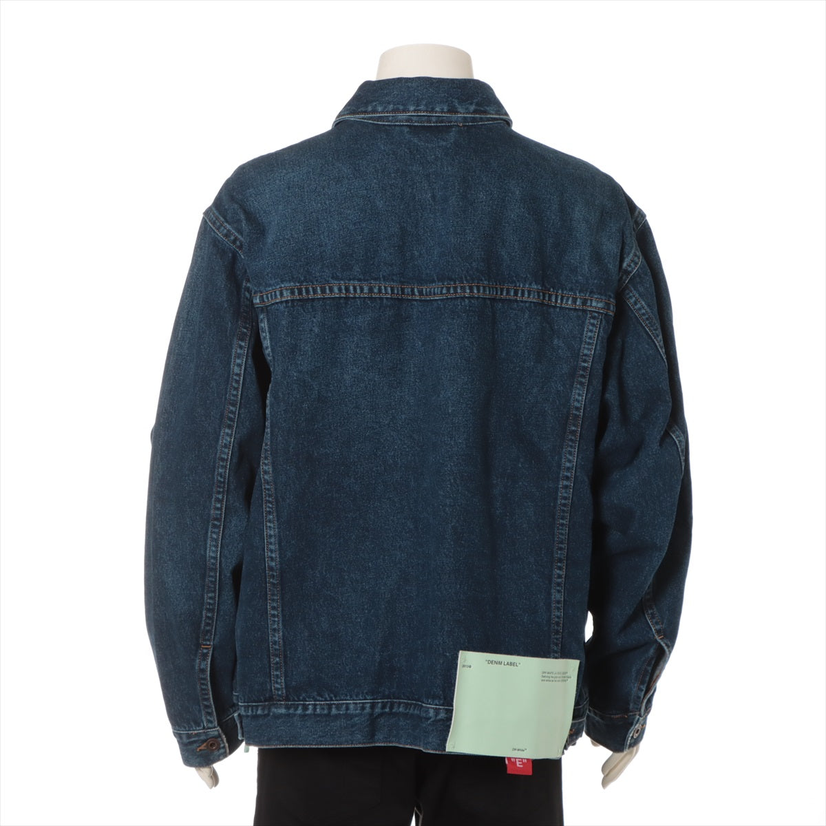 Off-White Cotton Denim jacket XS Men's Blue  OMYE009E18386001
