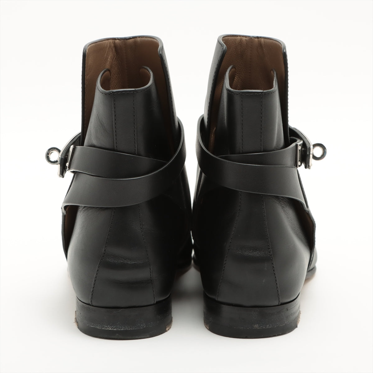 Hermès Neo Leather Short Boots 41 Ladies' Black CV162133Z2209 box There is a bag Kelly metal fittings