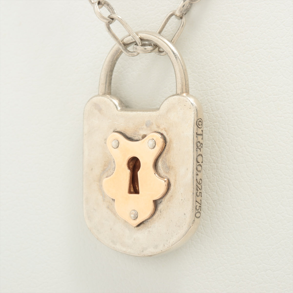 Tiffany & Co. Return to Heart Lock Pendant Necklace 18k Yellow Gold 750 |  eBay