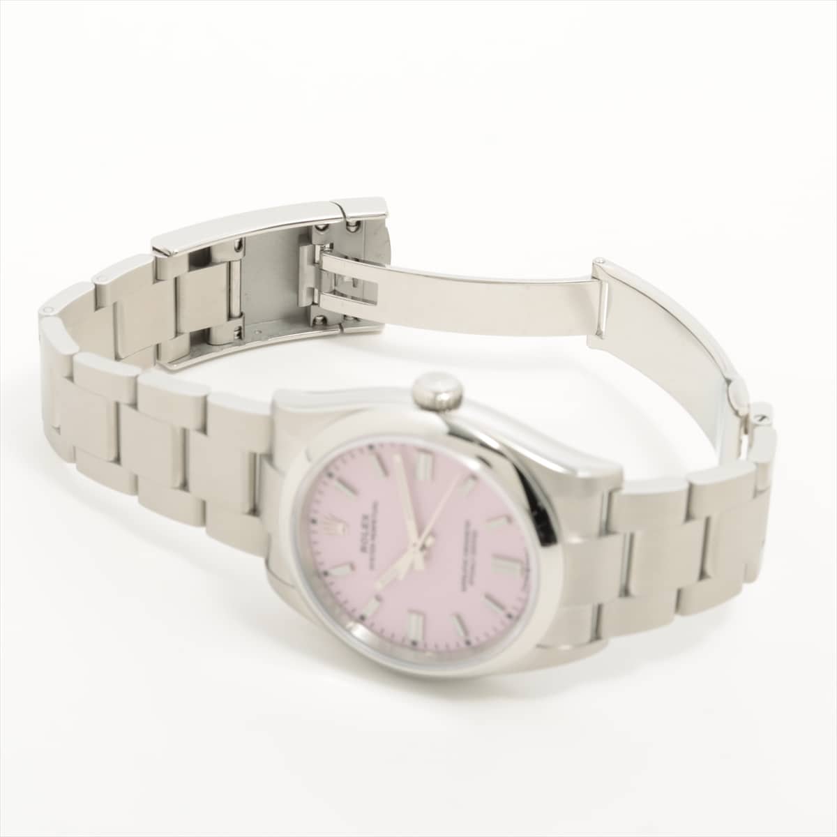 Rolex Oyster Perpetual 126000 SS AT Pink-Face Extra-Link3