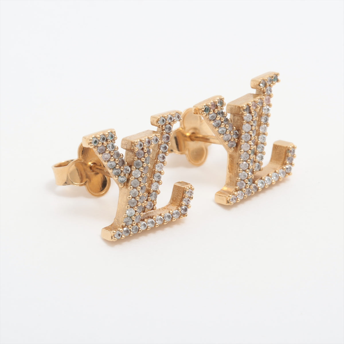 Louis Vuitton M00609 BOOKLE Dreil LV Iconic Strass VA2203 Piercing jewelry (for both ears) GP×inestone Gold