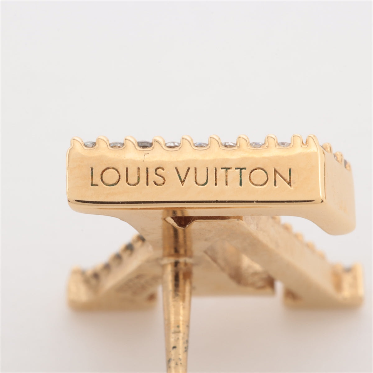 Louis Vuitton M00609 BOOKLE Dreil LV Iconic Strass VA2203 Piercing jewelry (for both ears) GP×inestone Gold