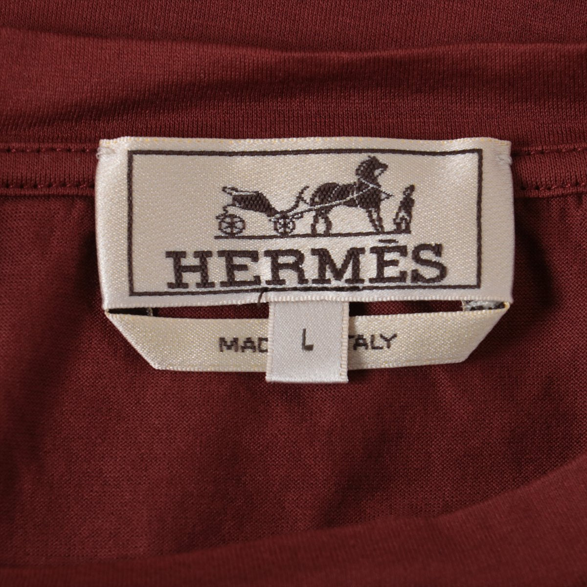 Hermès Cotton T-shirt L Men's Brown