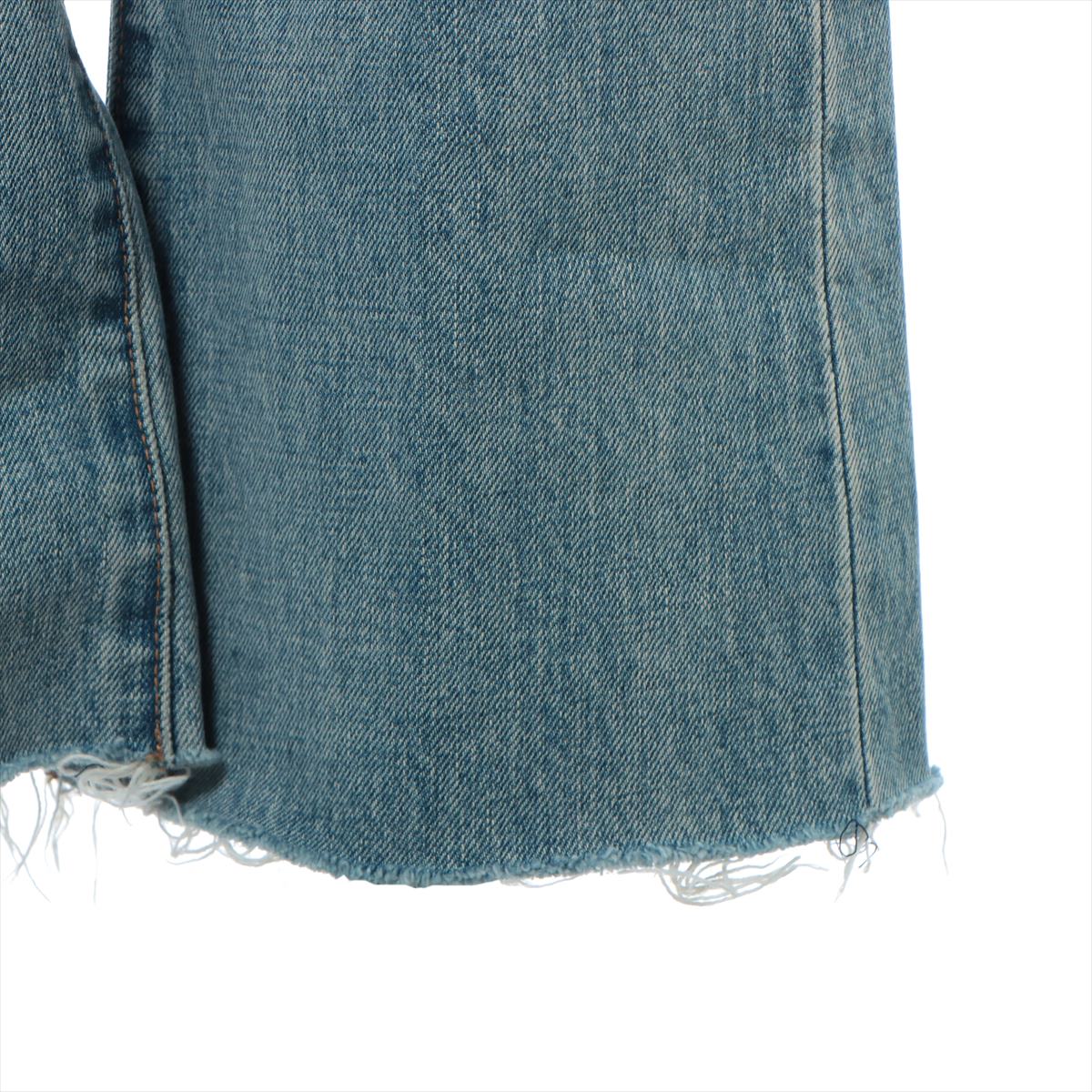 CELINE Cotton Denim pants 25 Ladies' Blue  cutoff