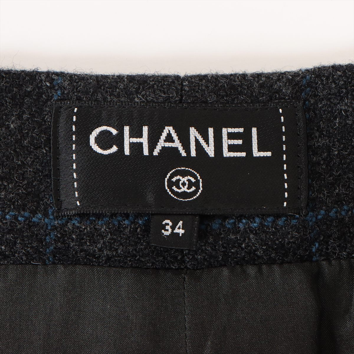 Chanel P59 Wool Pants 34 Ladies' Grey  P59395V40604 Squid button