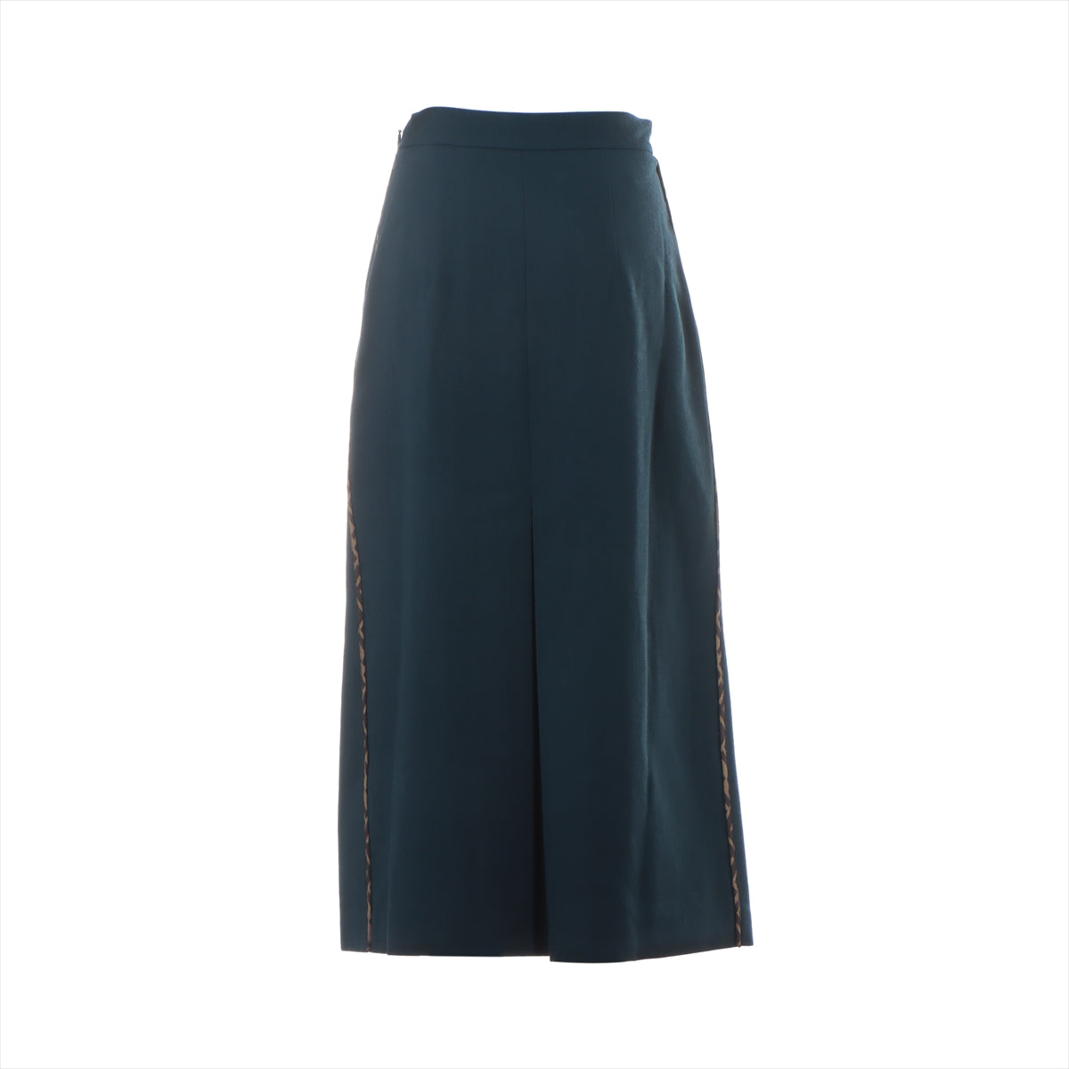 Fendi ZUCCa 19-year Wool Skirt 40 Ladies' Navy blue  FQ7127