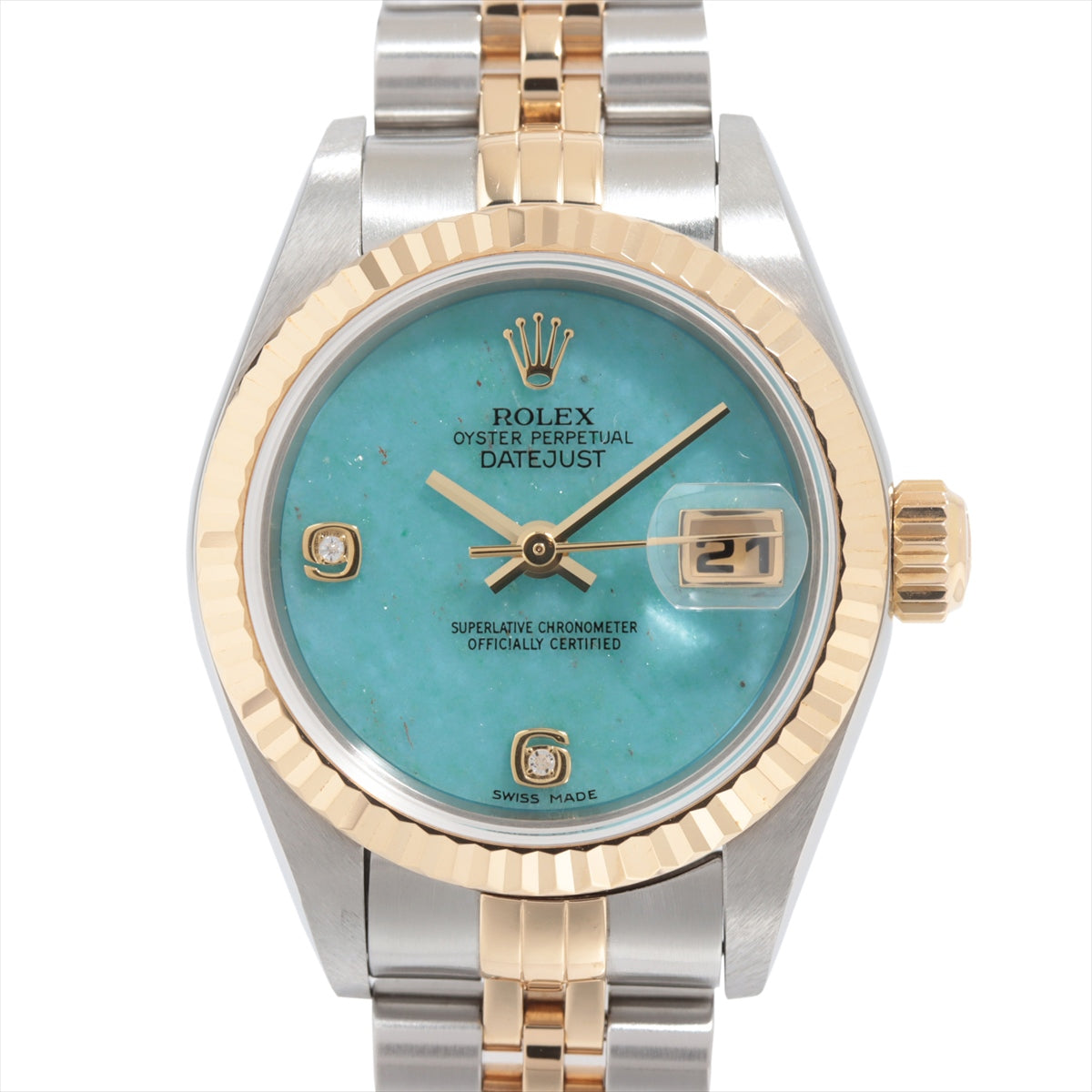 Rolex Datejust 79173 2BR SS×YG AT Blue-Face blue jadeite dial