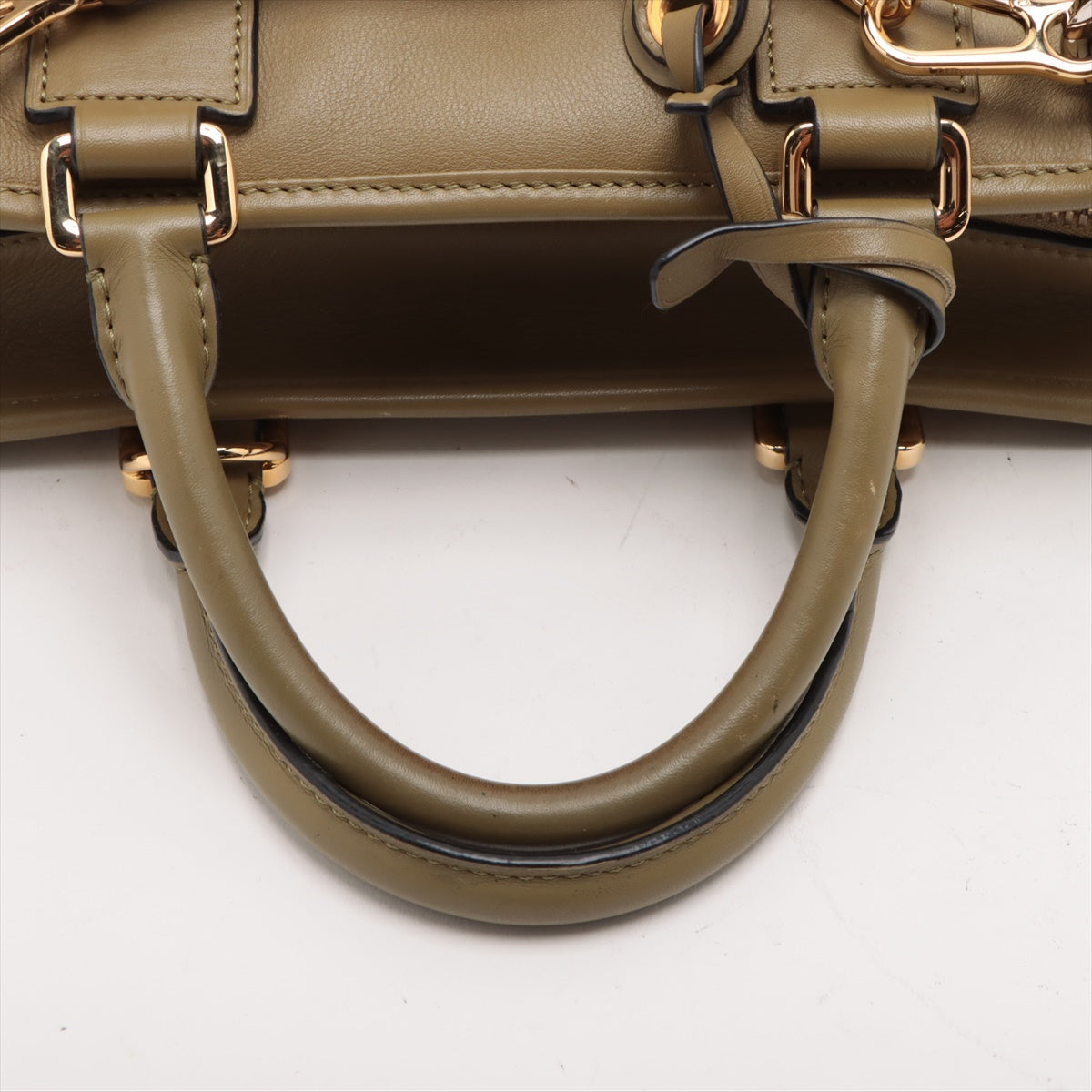 Loewe Amazona 28 Multiplication Leather 2way handbag Khaki