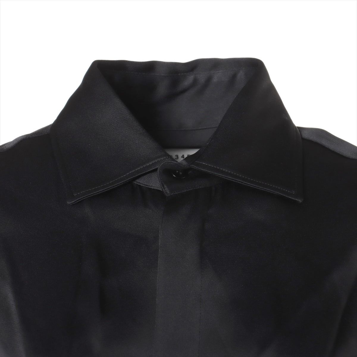 Maison Margiela 20AW Cotton×acetate Dress 36 Ladies' Black x Gray  S51CU0201 ①