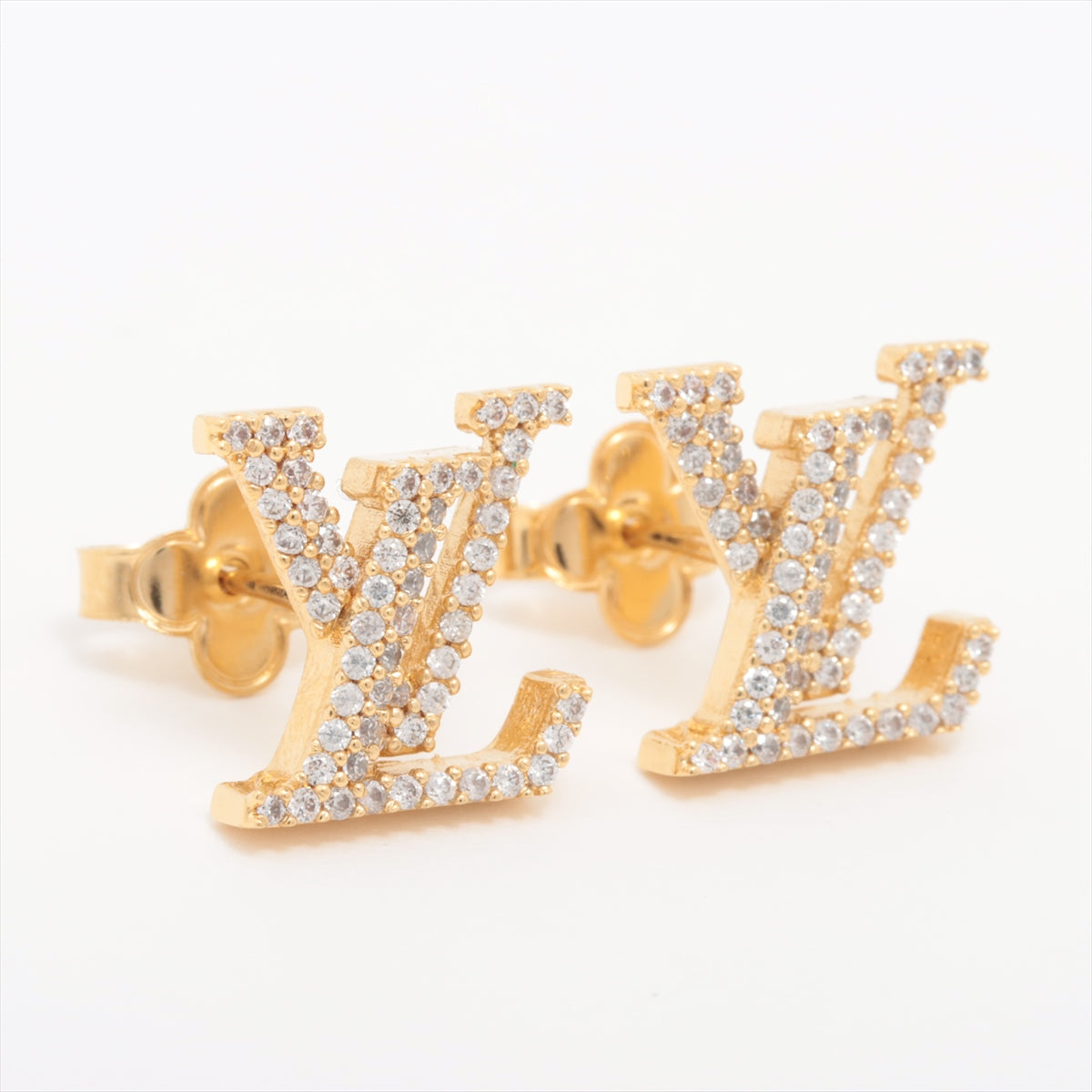 Louis Vuitton M00609 BOOKLE Dreil LV Iconic Strass VA4213 Piercing jewelry (for both ears) GP×inestone Gold
