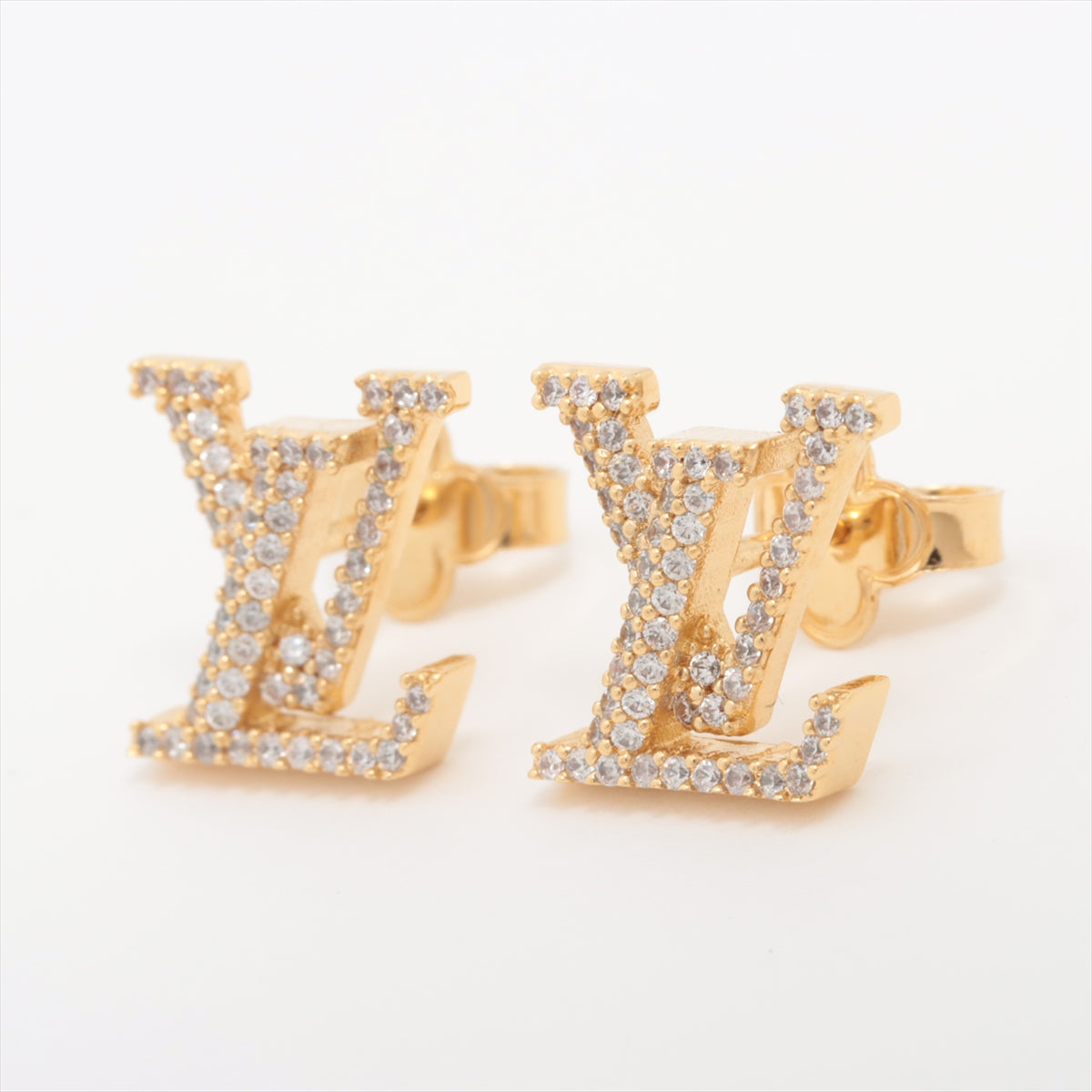 Louis Vuitton M00609 BOOKLE Dreil LV Iconic Strass VA4213 Piercing jewelry (for both ears) GP×inestone Gold
