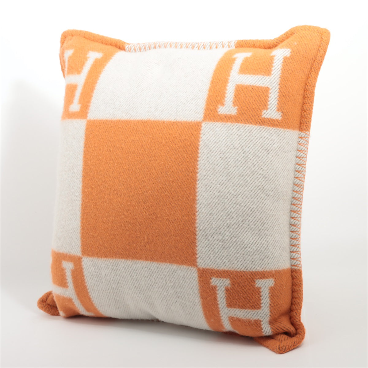 Hermès AVALONE Cushion Wool & cashmere Orange