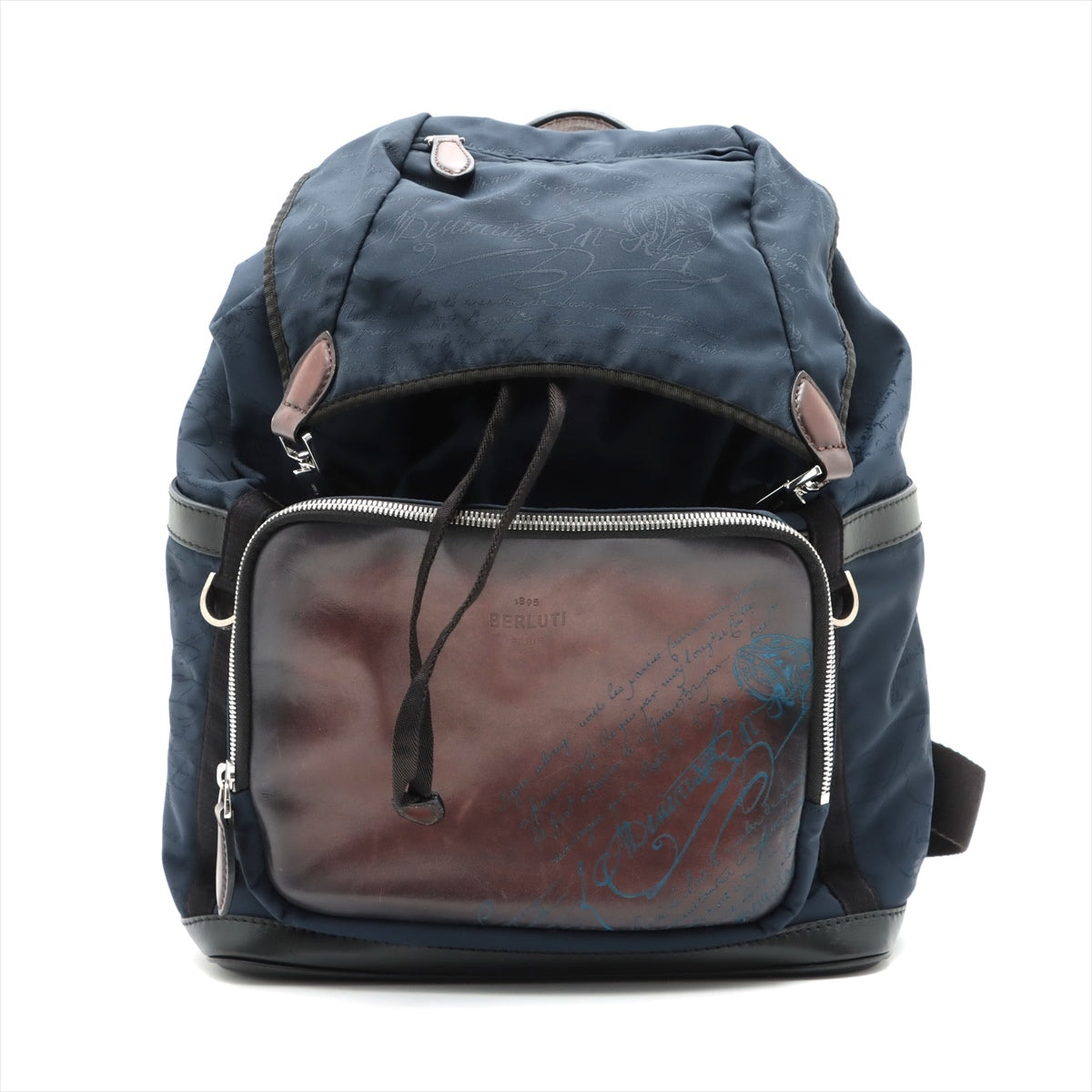 Berluti Nylon & leather Backpack Navy blue｜po026665｜ALLU UK｜The 