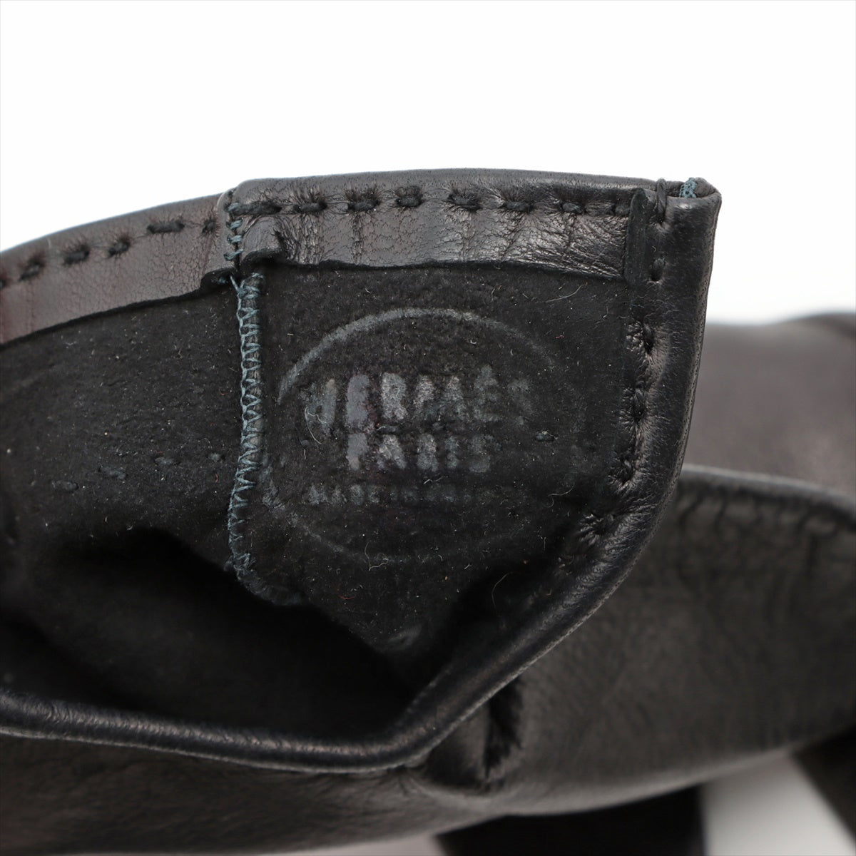 Hermès Kelly Gloves Grove Ram leather Black
