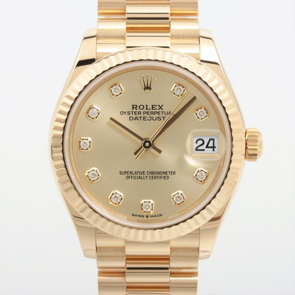 Rolex Datejust 278278G YG AT Champagne-Face