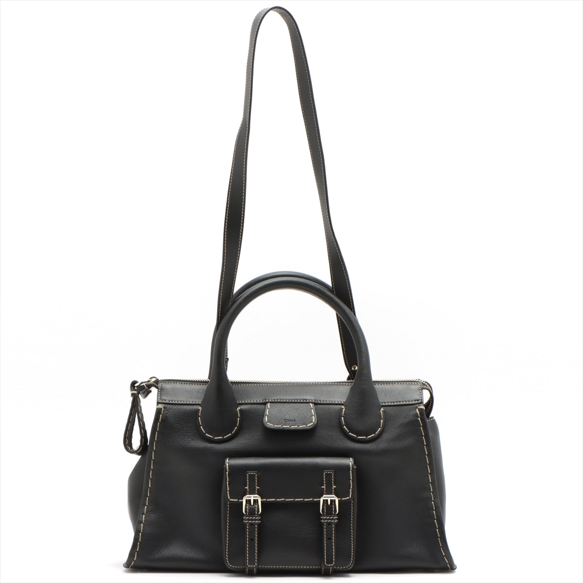 Chloe Edith Leather 2way handbag Black