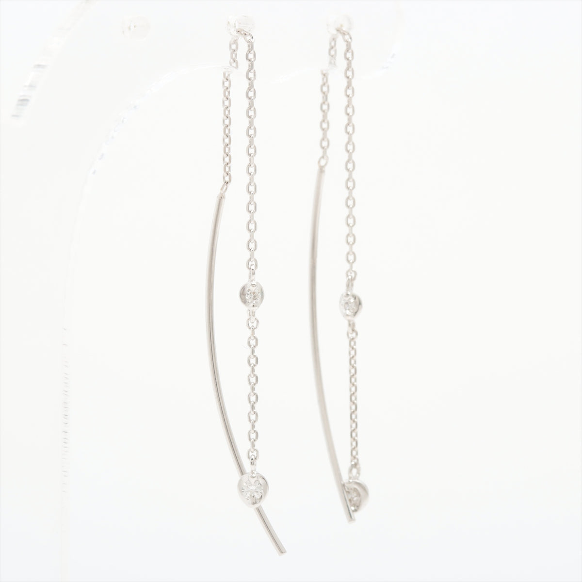 STAR JEWELRY diamond Piercing jewelry K18(WG) 0.8g 0.02 0.02