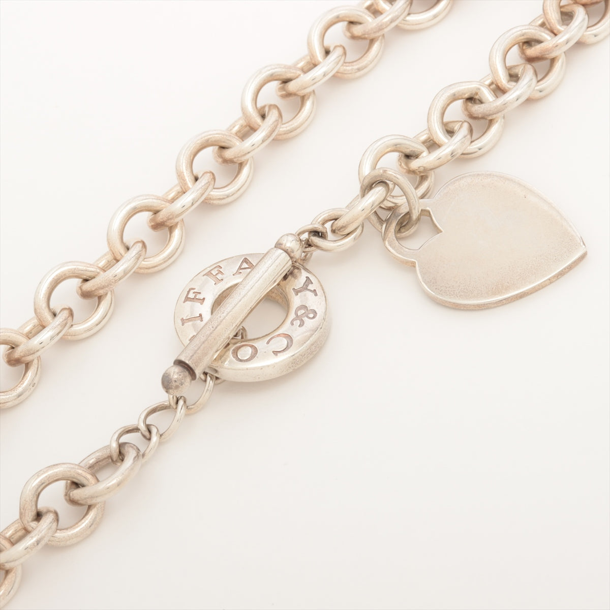 Tiffany Return To Tiffany Heart Tag Necklace 925 76.8g Silver