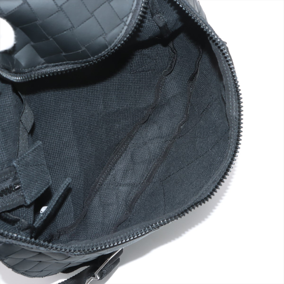 Bottega Veneta Intrecciato Rubber Sling backpack Black