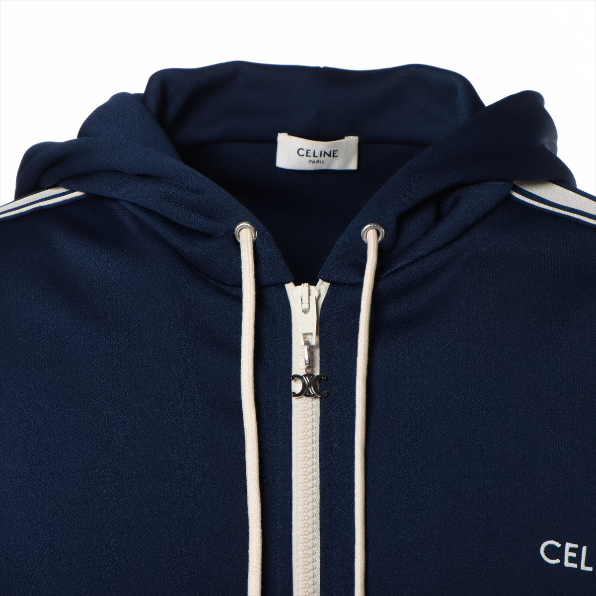 CELINE Triomphe 23SS Cotton & polyester Sweatsuit S Men's White x navy  tracksuit jacket classic fit 2Y58B121O