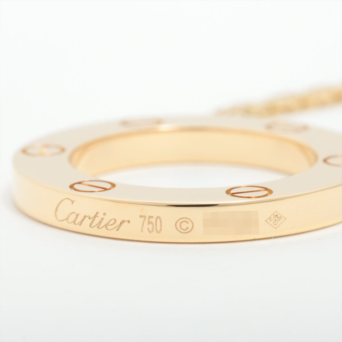 Cartier Love Circle Necklace 750(YG) 13.2g B7014200