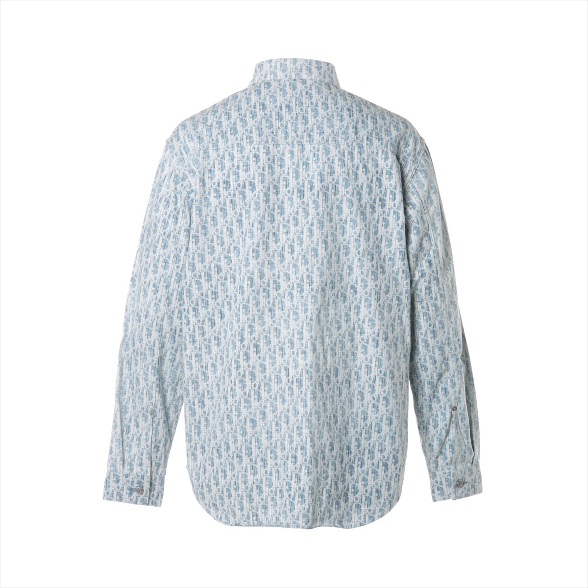 DIOR Oblique 20AW Cotton Denim shirt 41 Men's Blue  013D585BY989