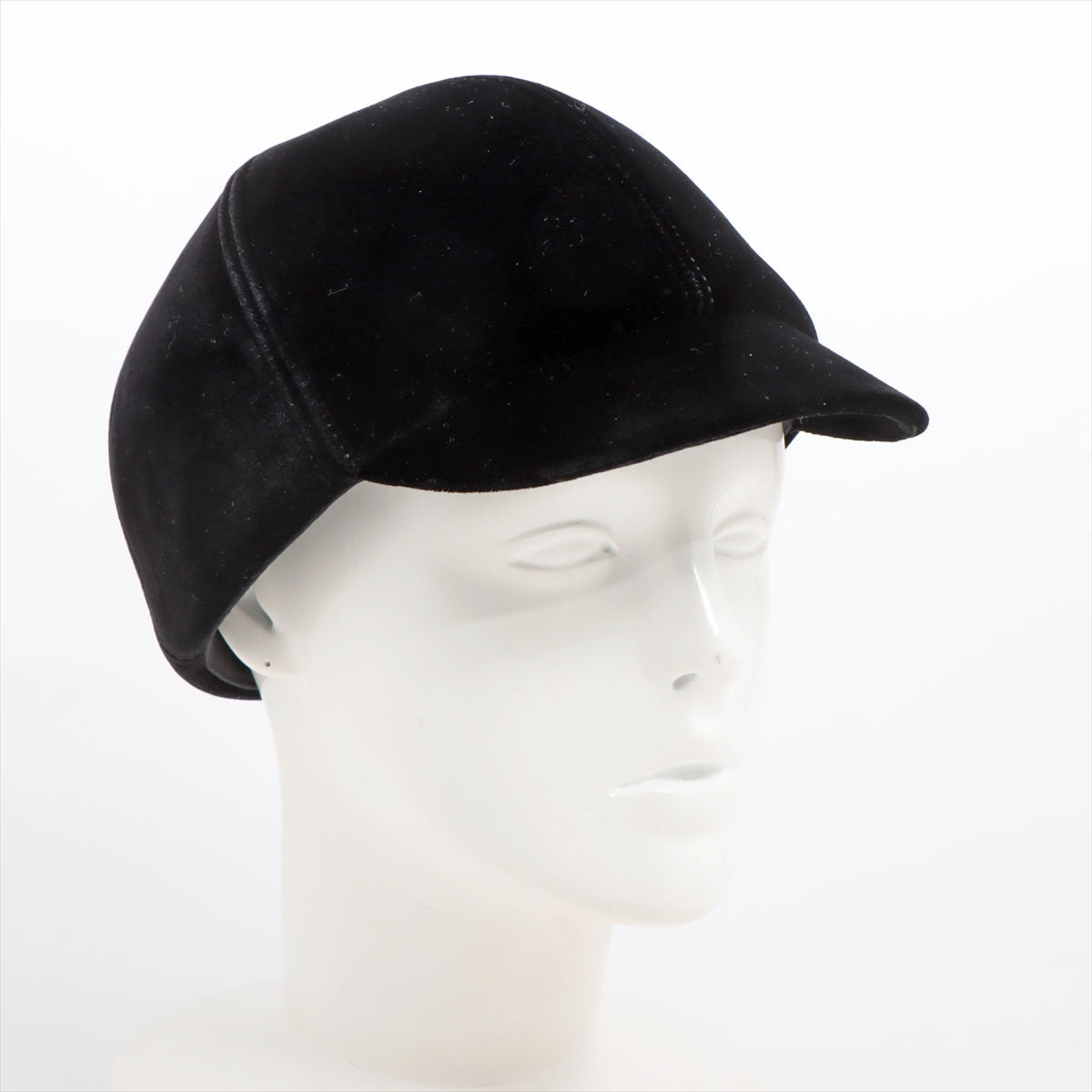 Chanel Coco Mark Cap M Silk x viscose Black AA8595 flat visor