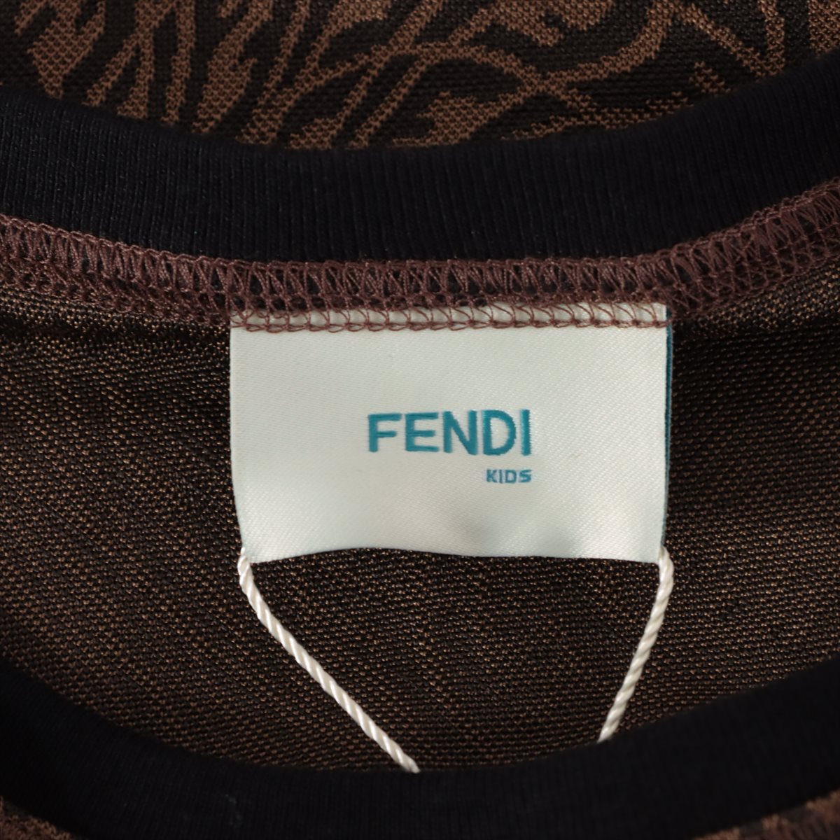 Fendi Rayon Dress 10A Ladies' Brown