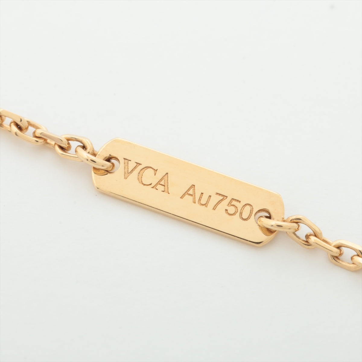 Van Cleef & Arpels Vintage Alhambra Onyx Necklace 750(YG) 5.2g VCARA45800